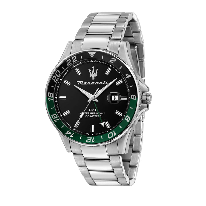 Maserati Sfida watch R8853140005 - Herenhorloge - 44 MM - Zwart/Groen/Zilver