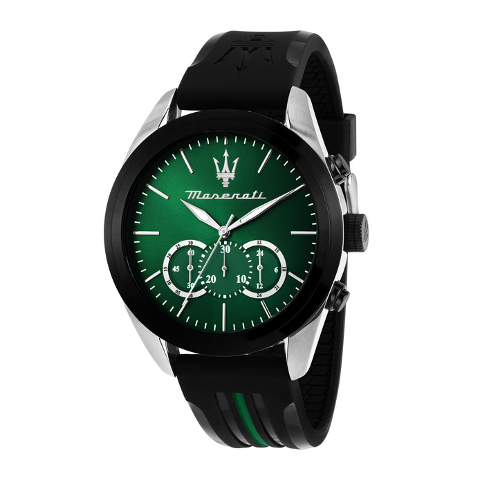 Maserati Traguardo watch R8871612043 - Chronograaf Herenhorloge - 45 MM - Zwart Groen