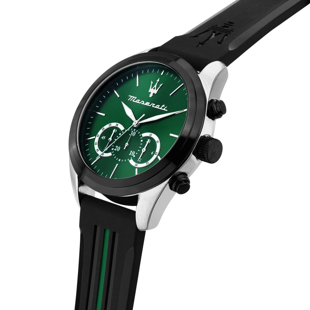 Maserati Traguardo watch R8871612043 - Chronograaf Herenhorloge - 45 MM - Zwart Groen