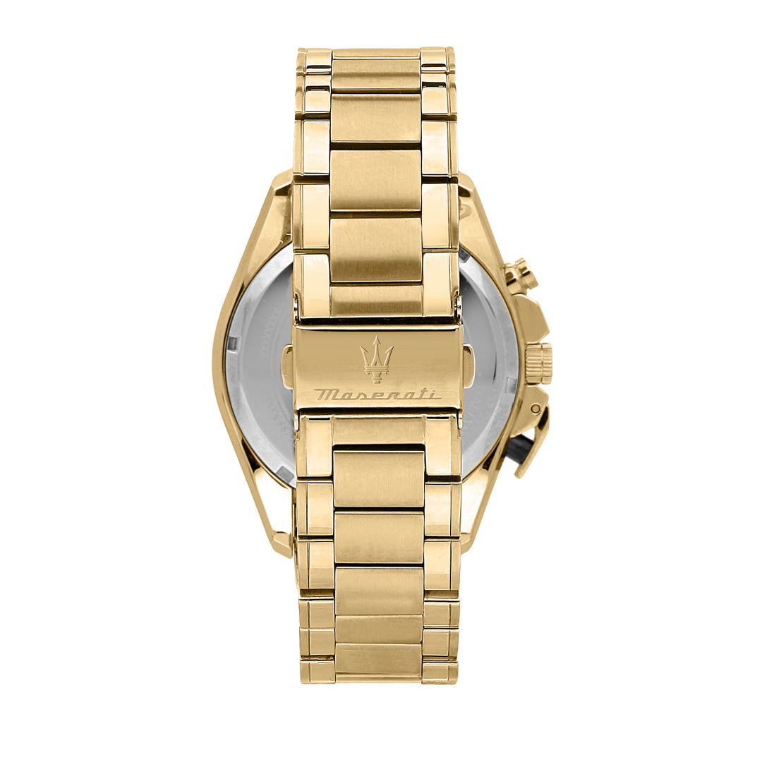 Maserati watch Traguardo R8873612041 - Chronograaf Herenhorloge - 45 MM - Goud/Zwart