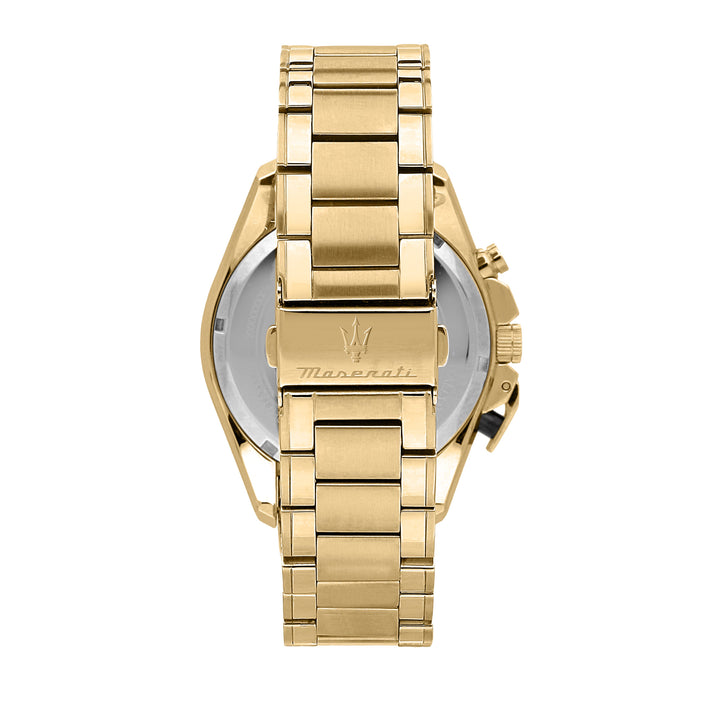 Maserati watch Traguardo R8873612041 - Chronograaf Herenhorloge - 45 MM - Goud/Zwart