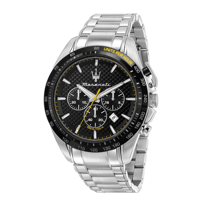 Maserati Traguardo watch R8873612042 - Chronograaf Herenhorloge - Zwart Zilver 45 MM