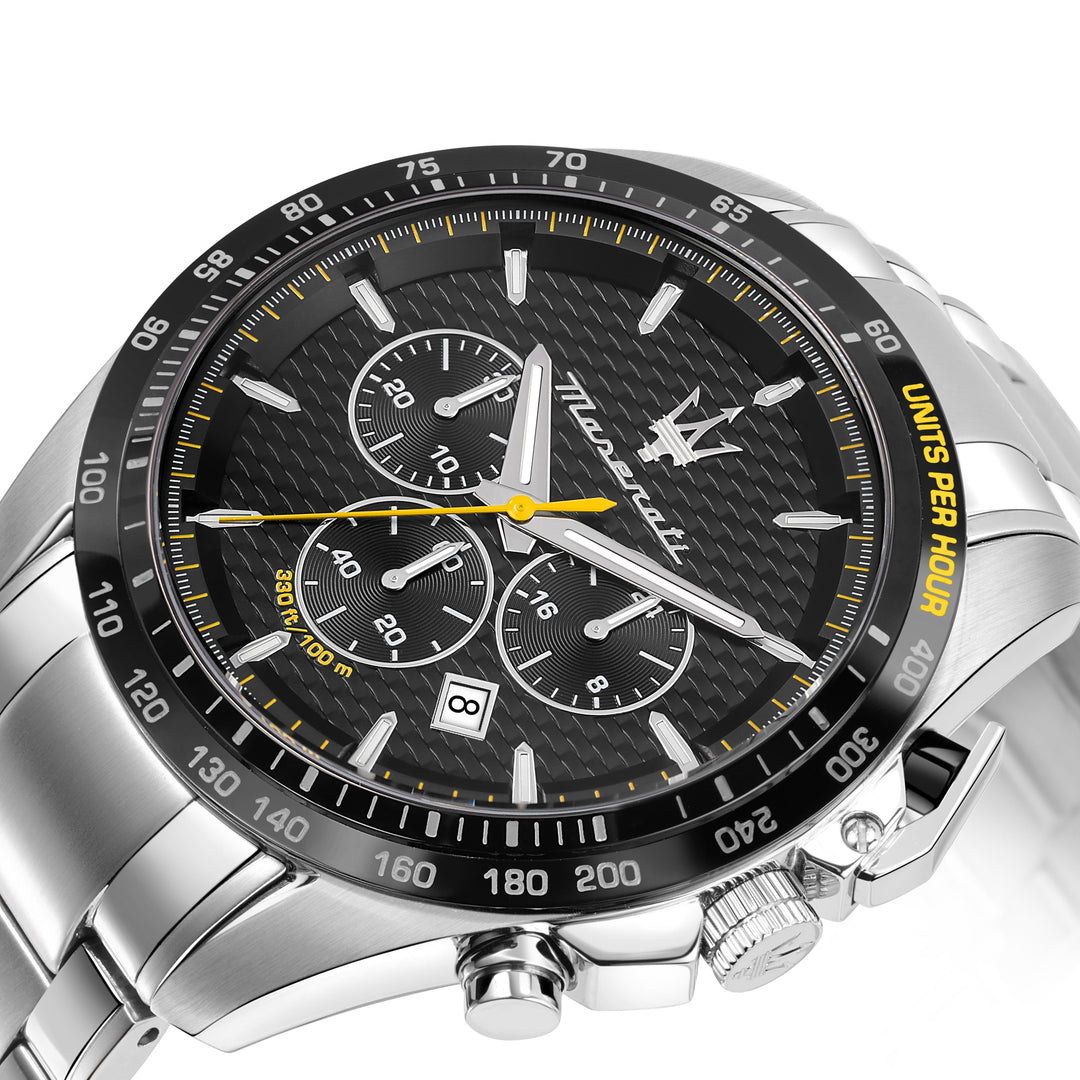 Maserati Traguardo watch R8873612042 - Chronograaf Herenhorloge - Zwart Zilver 45 MM
