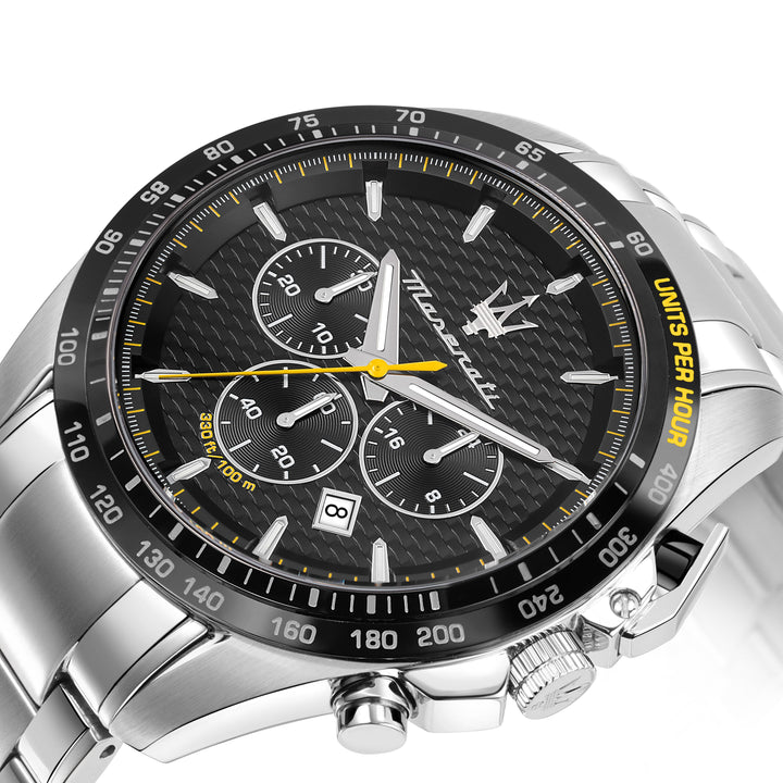 Maserati Traguardo watch R8873612042 - Chronograaf Herenhorloge - Zwart Zilver 45 MM