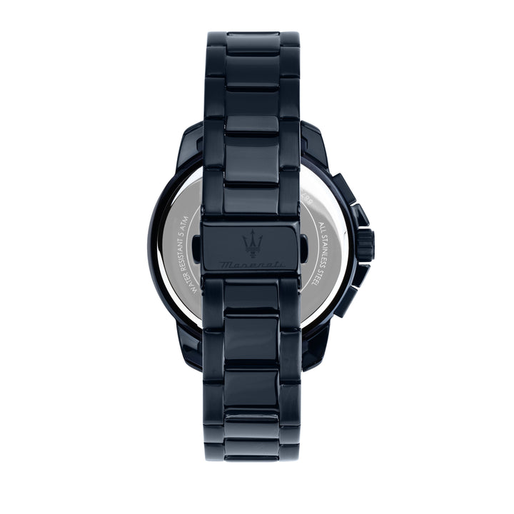 Maserati Successo R8873621042 - Herenhorloge + armband Giftstet - 44 mm - Blauw Goud Zilver