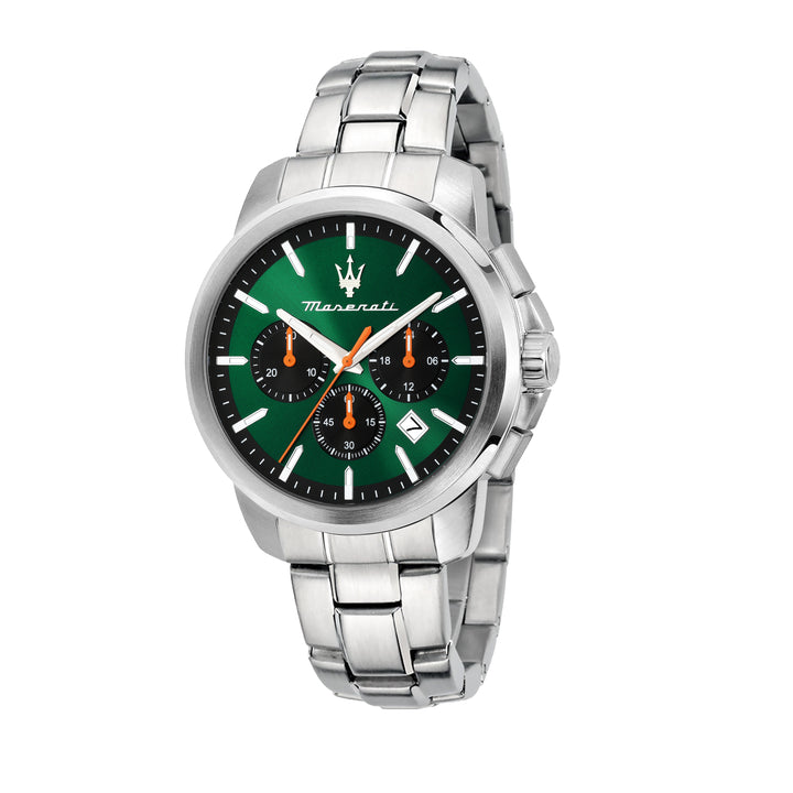 Successo R8873621043 - Chronograaf Herenhorloge - Groen Zilverkleurig