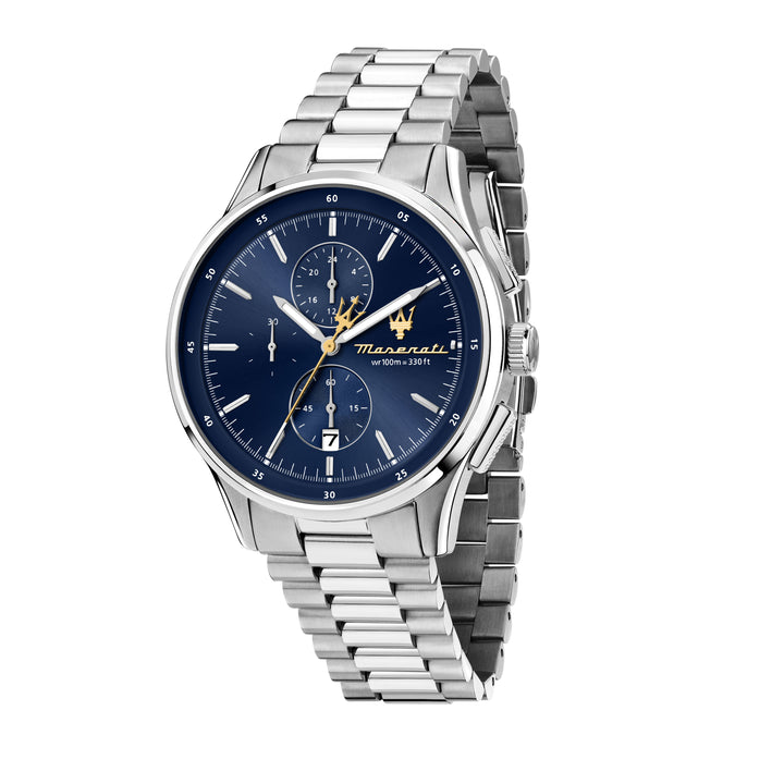 Maserati Sorpasso watch R8873624004 - Chronograaf Herenhorloge - 42 mm - Zilver/Blauw