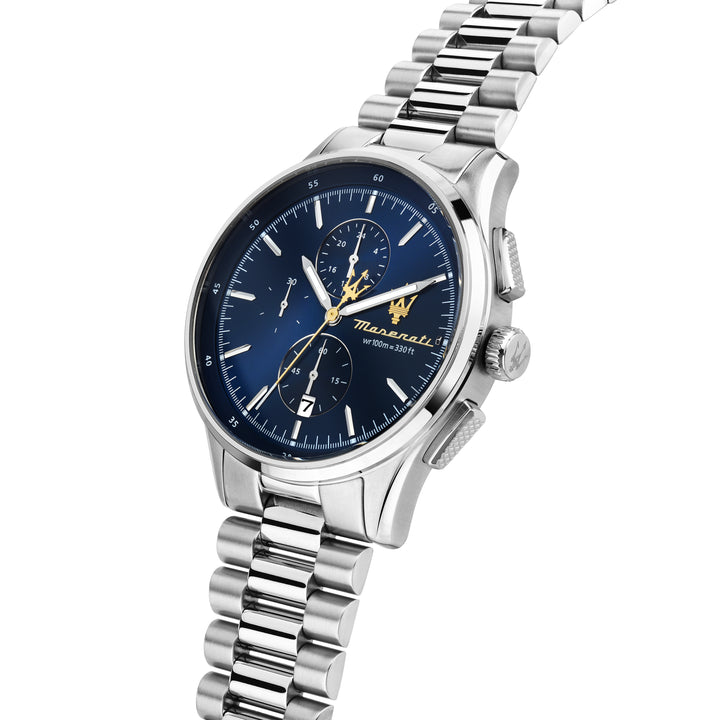 Maserati Sorpasso watch R8873624004 - Chronograaf Herenhorloge - 42 mm - Zilver/Blauw