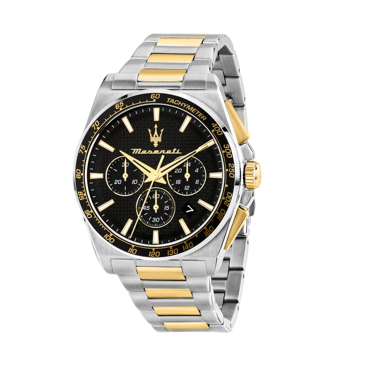 Maserati Velocità R8873652003 - Chronograaf Herenhorloge - 42 MM - Zwart Zilver Goud