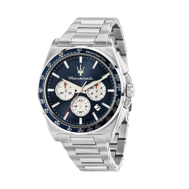 Maserati Velocità Chrono R8873652005 - Chronograaf Herenhorloge - 43 mm - Blauw Zilver