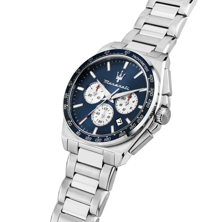 Maserati Velocità Chrono R8873652005 - Chronograaf Herenhorloge - 43 mm - Blauw Zilver