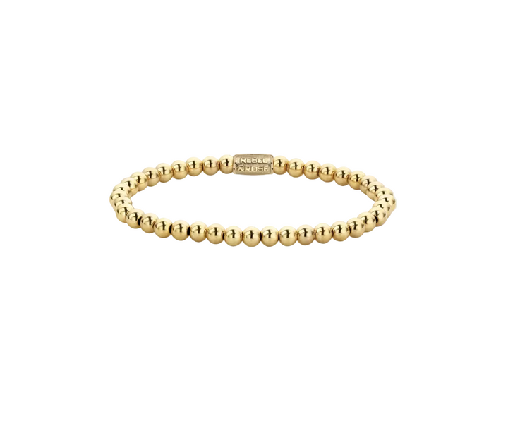 Rebel & Rose RR-40038-G - Gold Coloured Rocks - Damesarmband - Goud - 4 MM