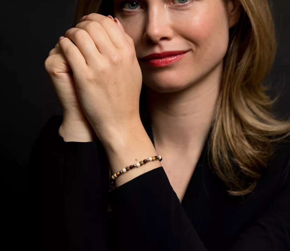 Rebel & Rose RR-40057-G-S Autumn Love - Damesarmband - Bruin/Goud - Maat S (±16,5 cm) - 4 MM