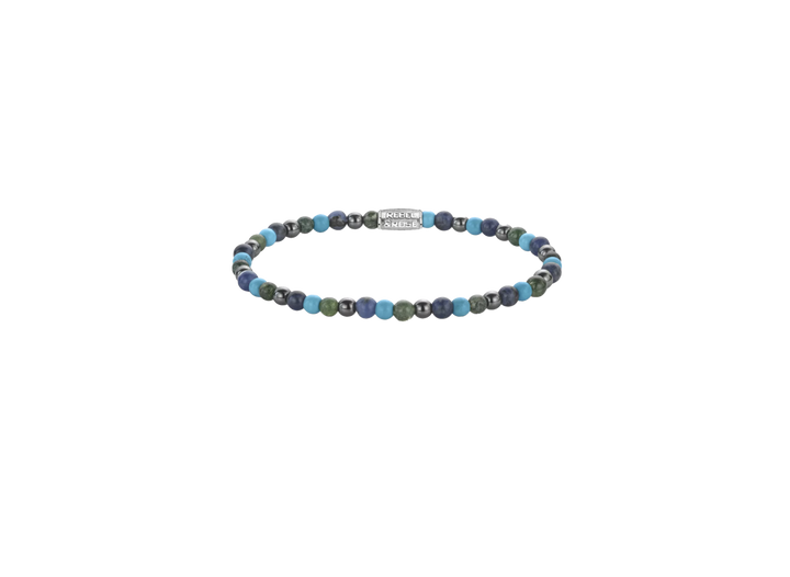 Rebel & Rose kralen armband RR-40148-S-L Blue Nights - Maat L ±19 cm