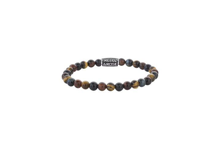 Rebel & Rose armband RR-60115-V-L Who's Afraid of the Tiger - Vintage - Maat L ±19 cm