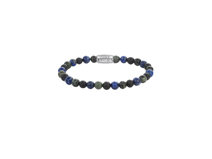 Rebel & Rose armband RR-60141-S-L River Deep Blue Green - 6 MM - Maat L ±19 cm