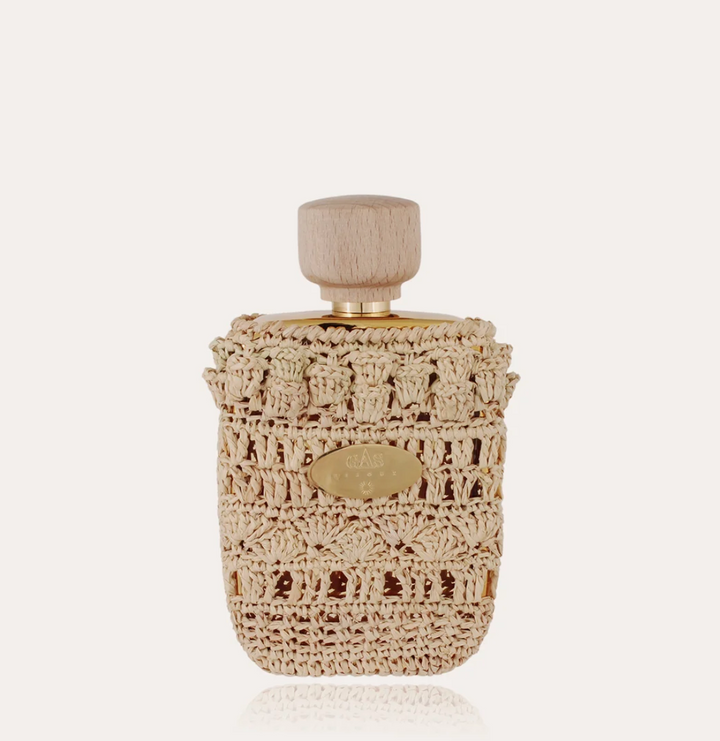 Raffia-Wrapped Perfume Pouch - Parfumhoesje voor 50 ml