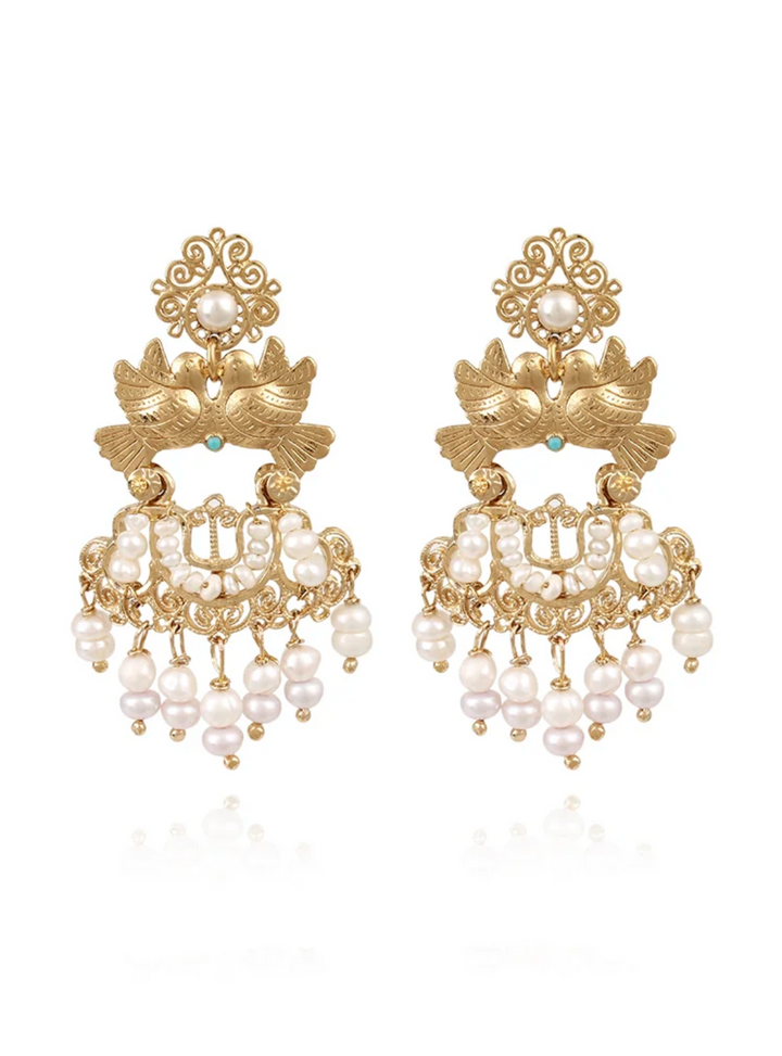 Gas Bijoux earrings 513383 - Dames Oorbellen - Axace Tassels - Goud - L 6,5 cm W 3,5 cm
