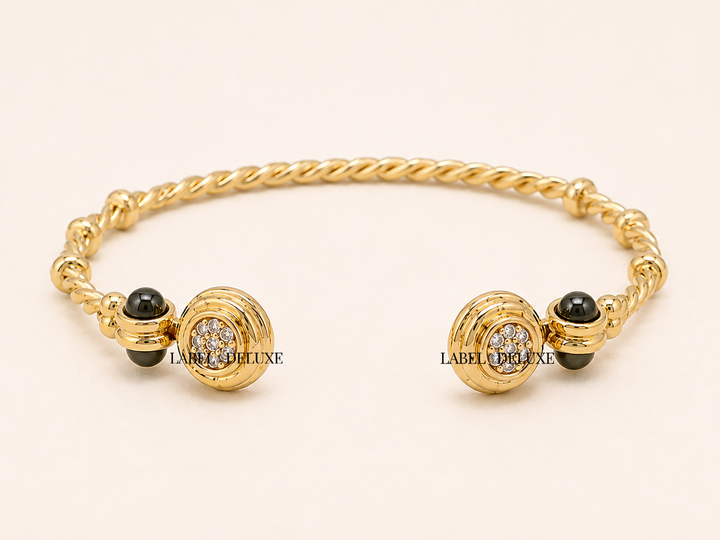 Gas Bijoux armband 718071 BT - Dames Armband - Amarante Bangle Mini - Black Tourmaline & Zirconia