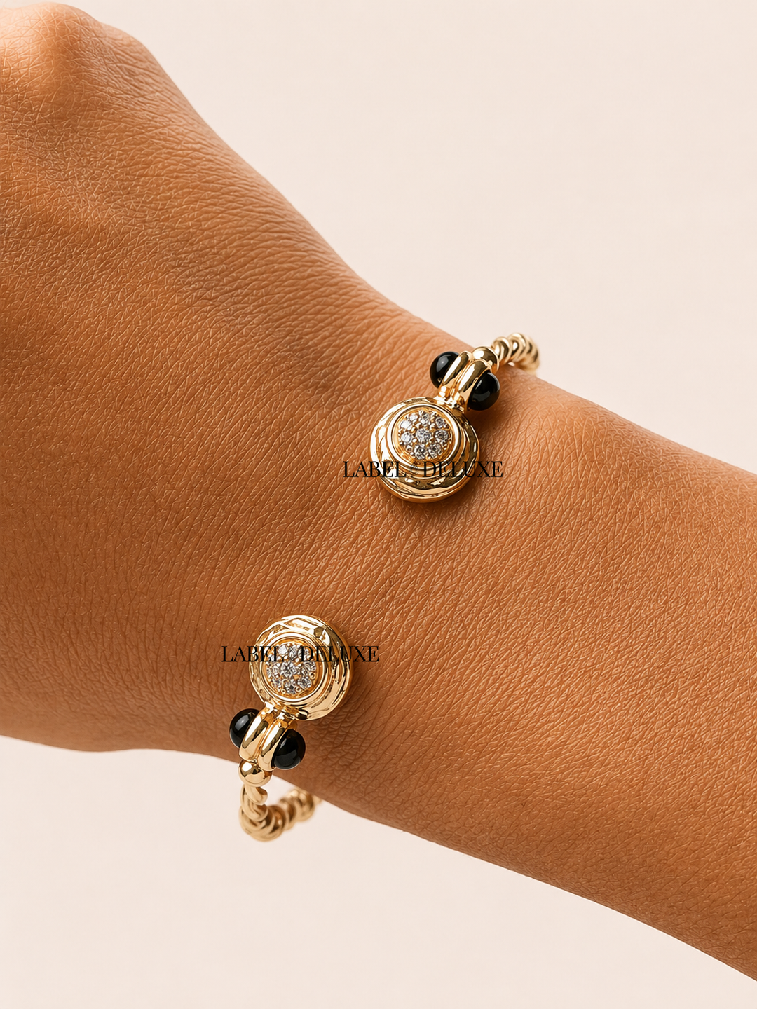 Gas Bijoux armband 718071 BT - Dames Armband - Amarante Bangle Mini - Black Tourmaline & Zirconia