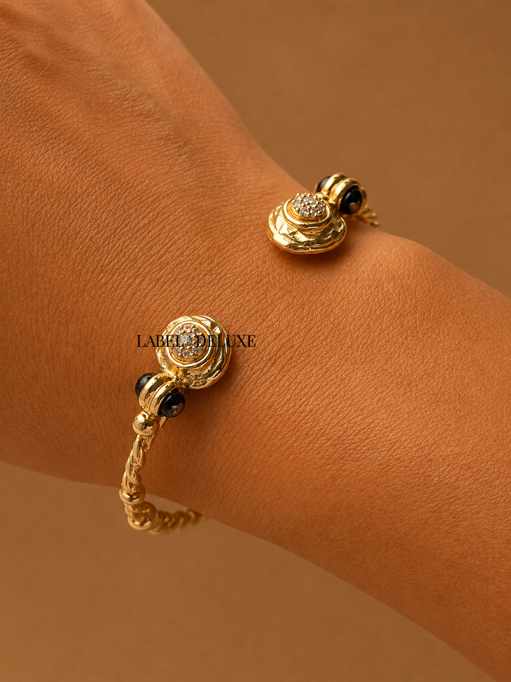 Gas Bijoux armband 718071 BT - Dames Armband - Amarante Bangle Mini - Black Tourmaline & Zirconia