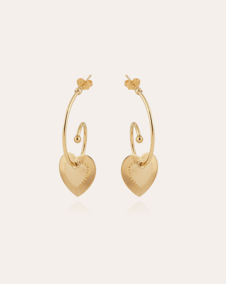 Gas Bijoux earrings 308156 - Dames Oorbellen - Céline Love Mini - Goud - 4 cm