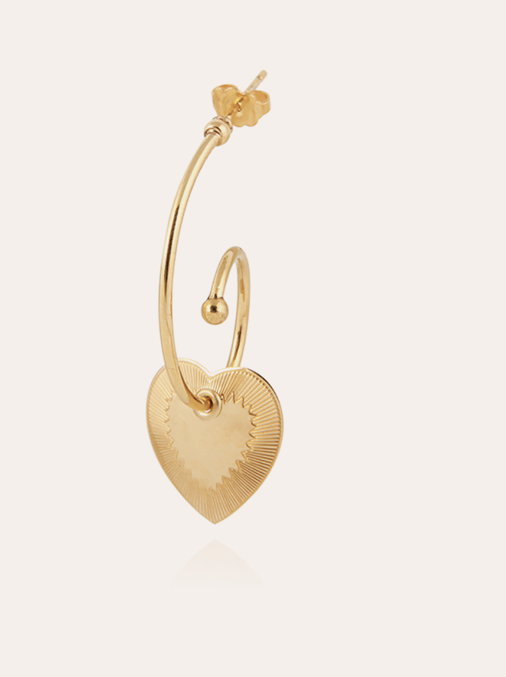 Gas Bijoux earrings 308156 - Dames Oorbellen - Céline Love Mini - Goud - 4 cm