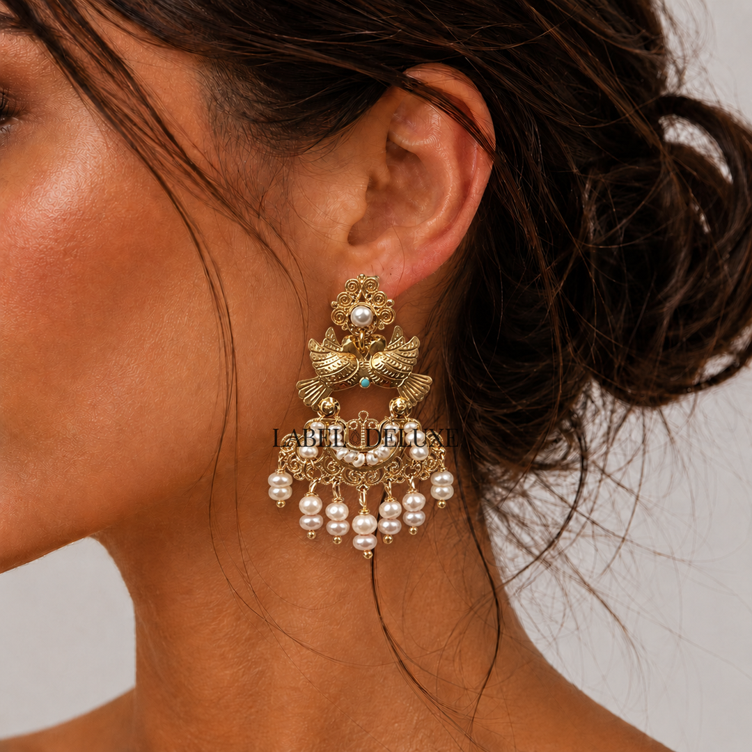 Gas Bijoux earrings 513383 - Dames Oorbellen - Axace Tassels - Goud - L 6,5 cm W 3,5 cm