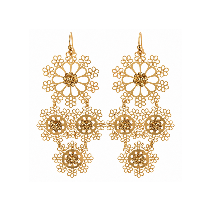 Neige 98008 - Dames Oorbellen - Goud Champagne