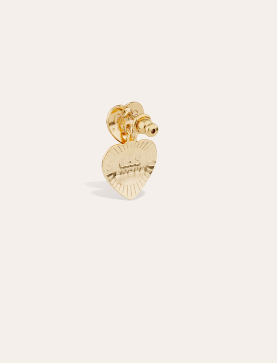 Gas Bijoux earrings 151854 - Dames Oorbellen - I Love You Mini - Goud - 2.3 cm
