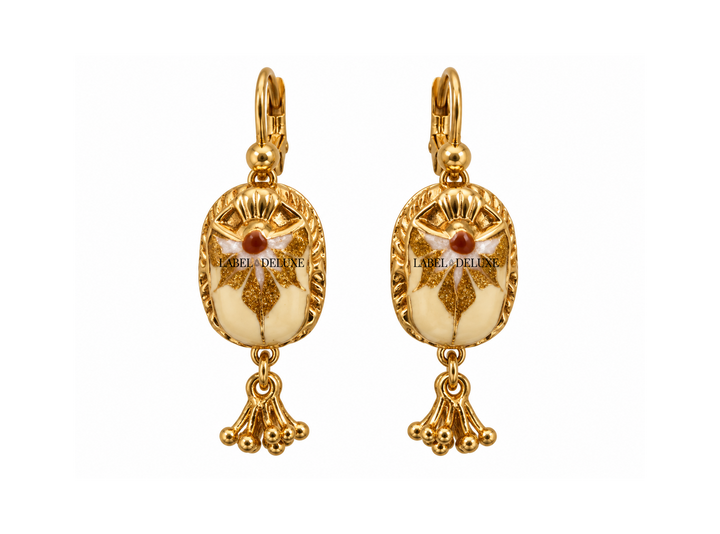 Scaramouche Enamel 162145 - Dames Oorbellen - Goud - 3,5 cm