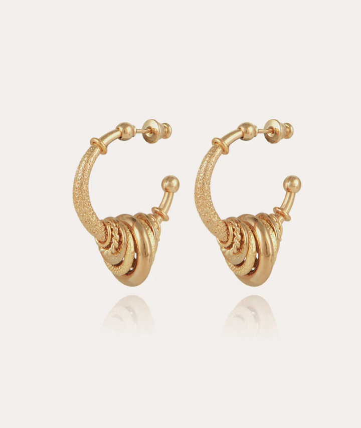 Gas Bijoux Earrings 421085 - Dames Oorbellen - Maranzana Small Hoop Earrings - Goud - 3,5 CM
