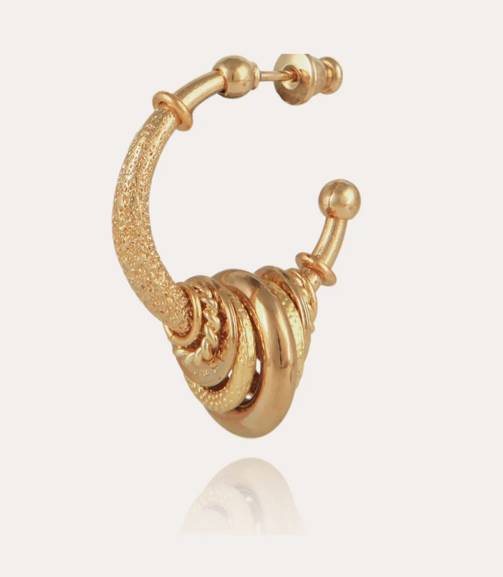 Gas Bijoux Earrings 421085 - Dames Oorbellen - Maranzana Small Hoop Earrings - Goud - 3,5 CM