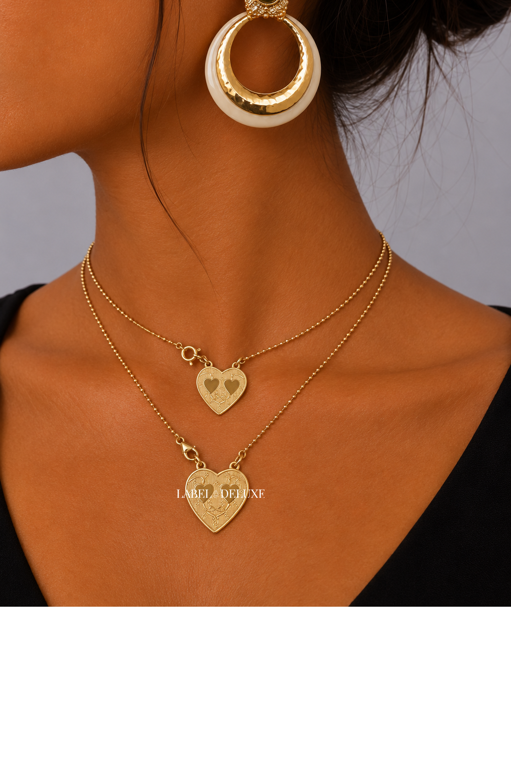 Gas Bijoux ketting 508739 - Dames Ketting - Scapulaire Gilot - Goud - 2 x 41,5 CM