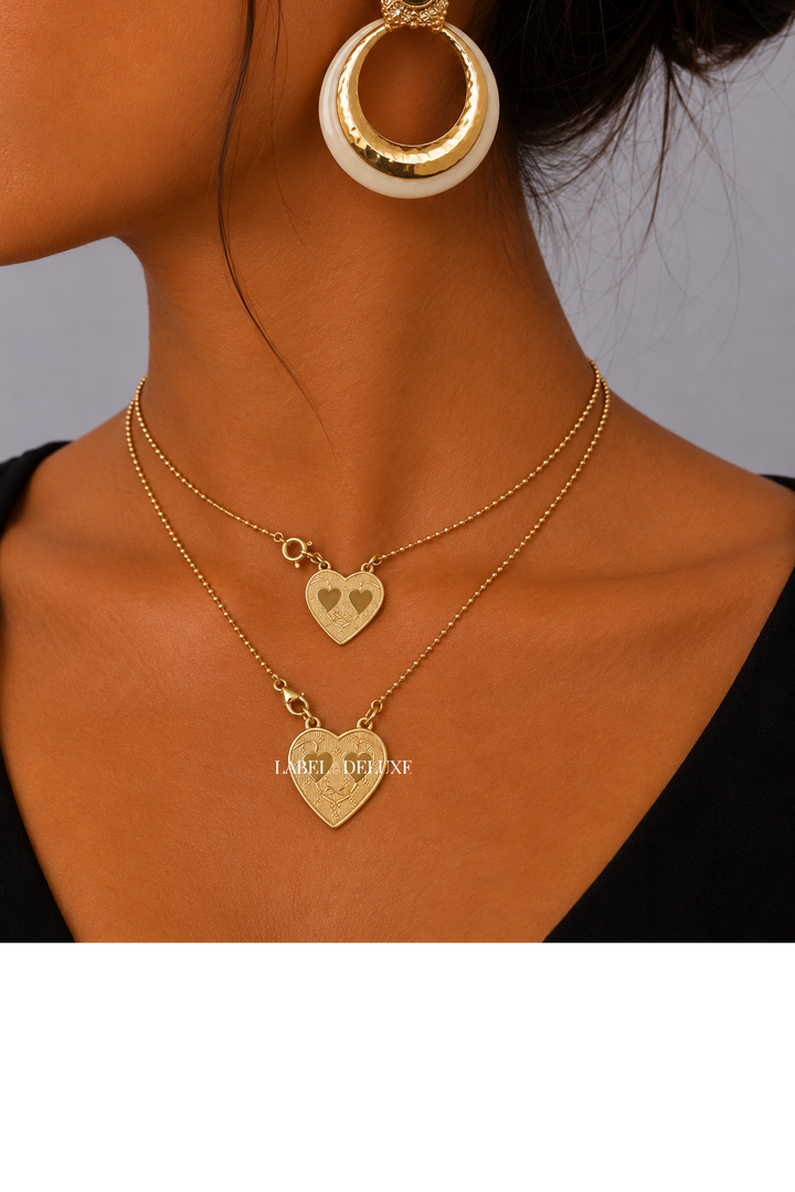 Gas Bijoux ketting 508739 - Dames Ketting - Scapulaire Gilot - Goud - 2 x 41,5 CM