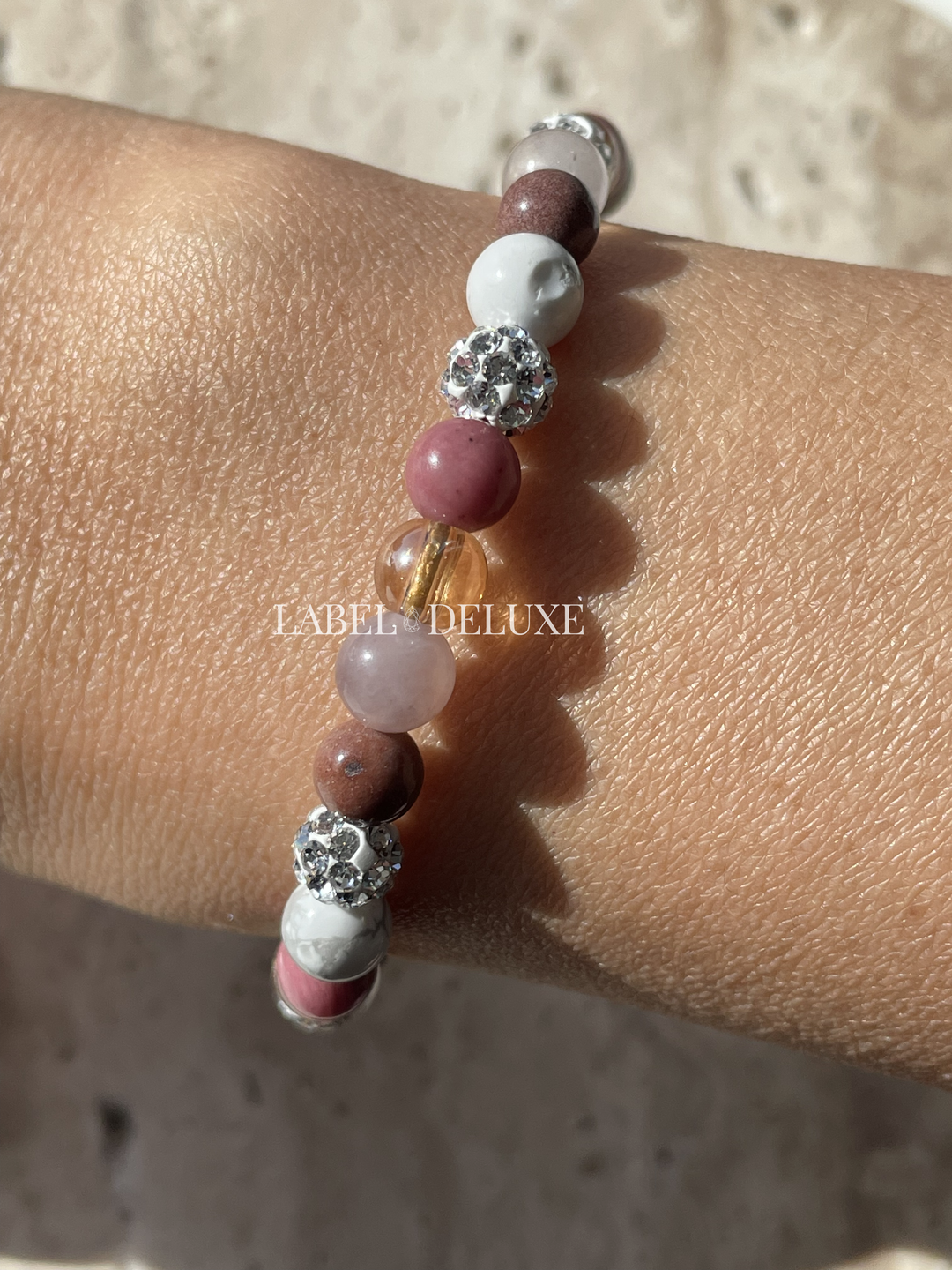 Karma Jewelry 80151 kralen armband met natuurstenen kralen