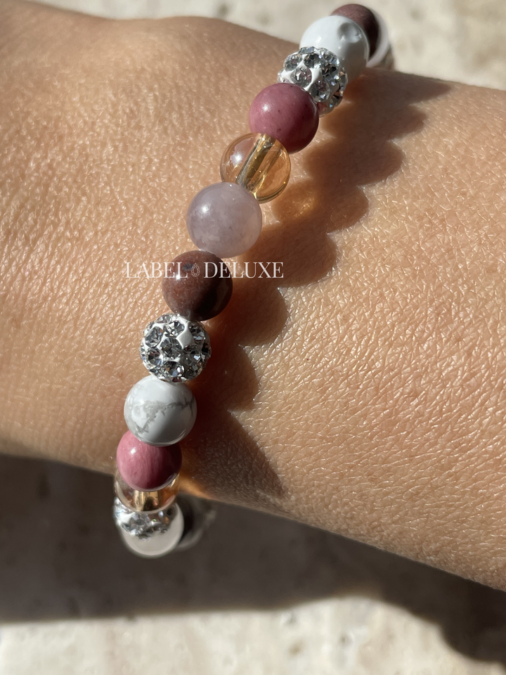Karma Jewelry 80151 - Kralen Armband Dames - Spiral XS - Meerkleurig - Verstelbaar - 6 MM - 18.5 + 6 CM