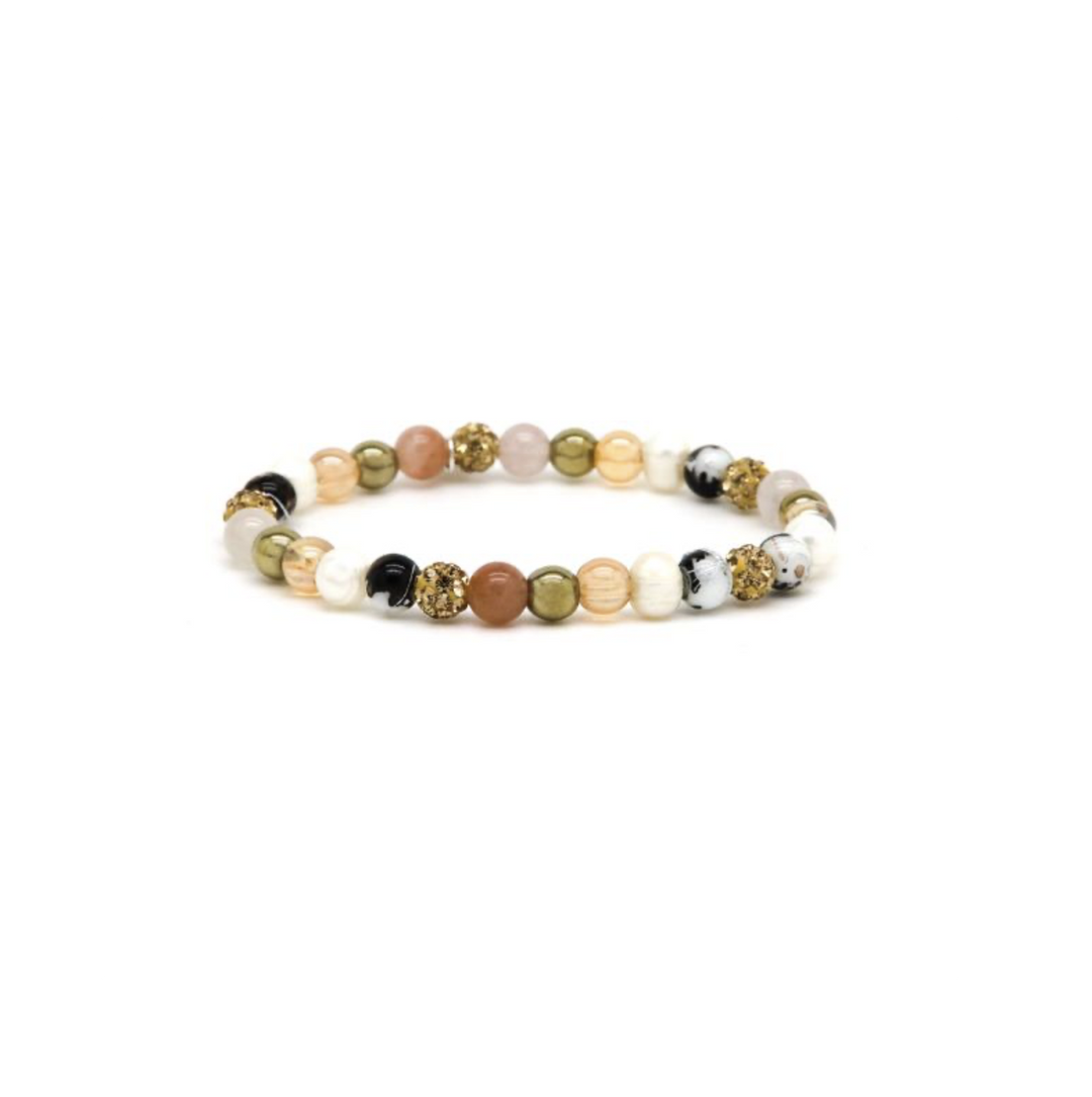 Karma Jewelry 80207EL - Spiral Zoey Armband - Gold Crystal - XS - 6 MM - 18 CM