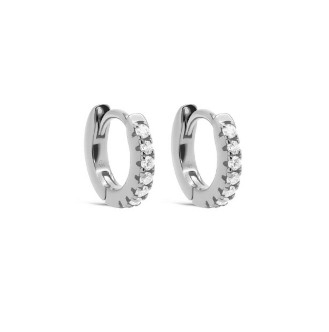 Karma Jewelry oorbellen H426S - Dames Oorbellen - Plain Hinged Hoops Beau - Zilver