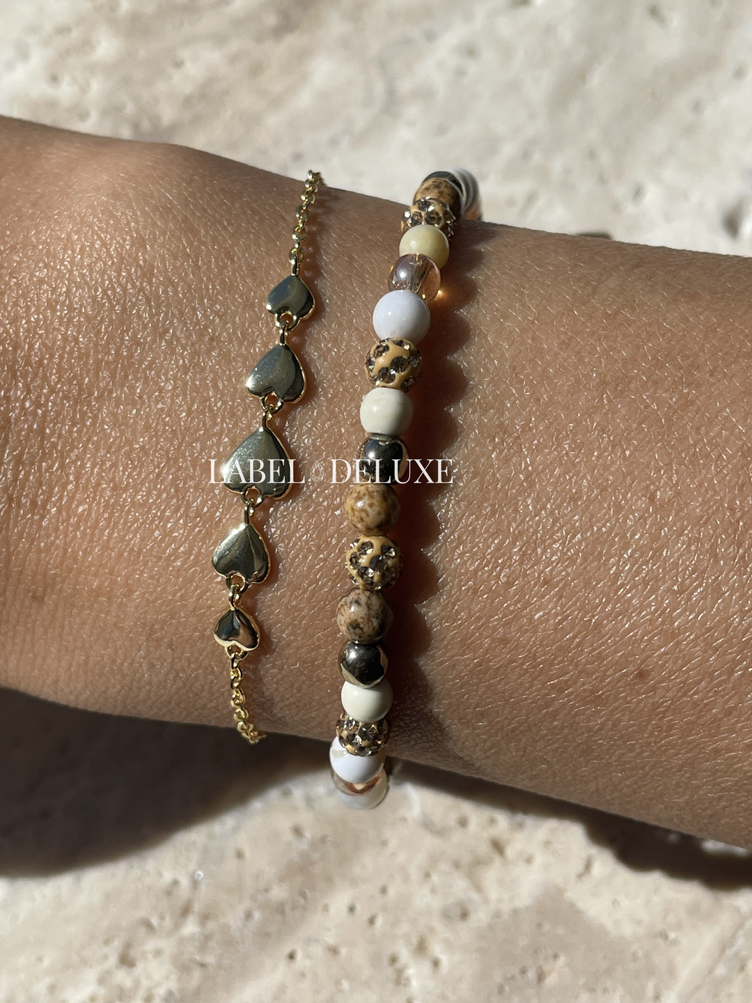 Karma Jewelry bracelet 94155GP - Sterling Zilveren Damesarmband - Bracelet Loving - 14K Gouden Plating - Goud  - 16+3 CM