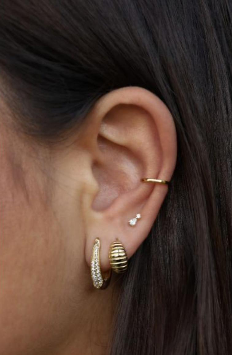 Karma Jewelry earrings M3214S - Dames Oorbellen - Hinged Hoops Ami Oval - Zilver - 1,5 cm