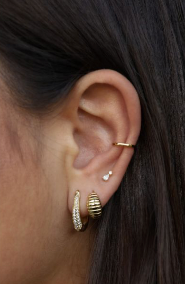 Karma Jewelry earrings M3214S - Dames Oorbellen - Hinged Hoops Ami Oval - Zilver - 1,5 cm