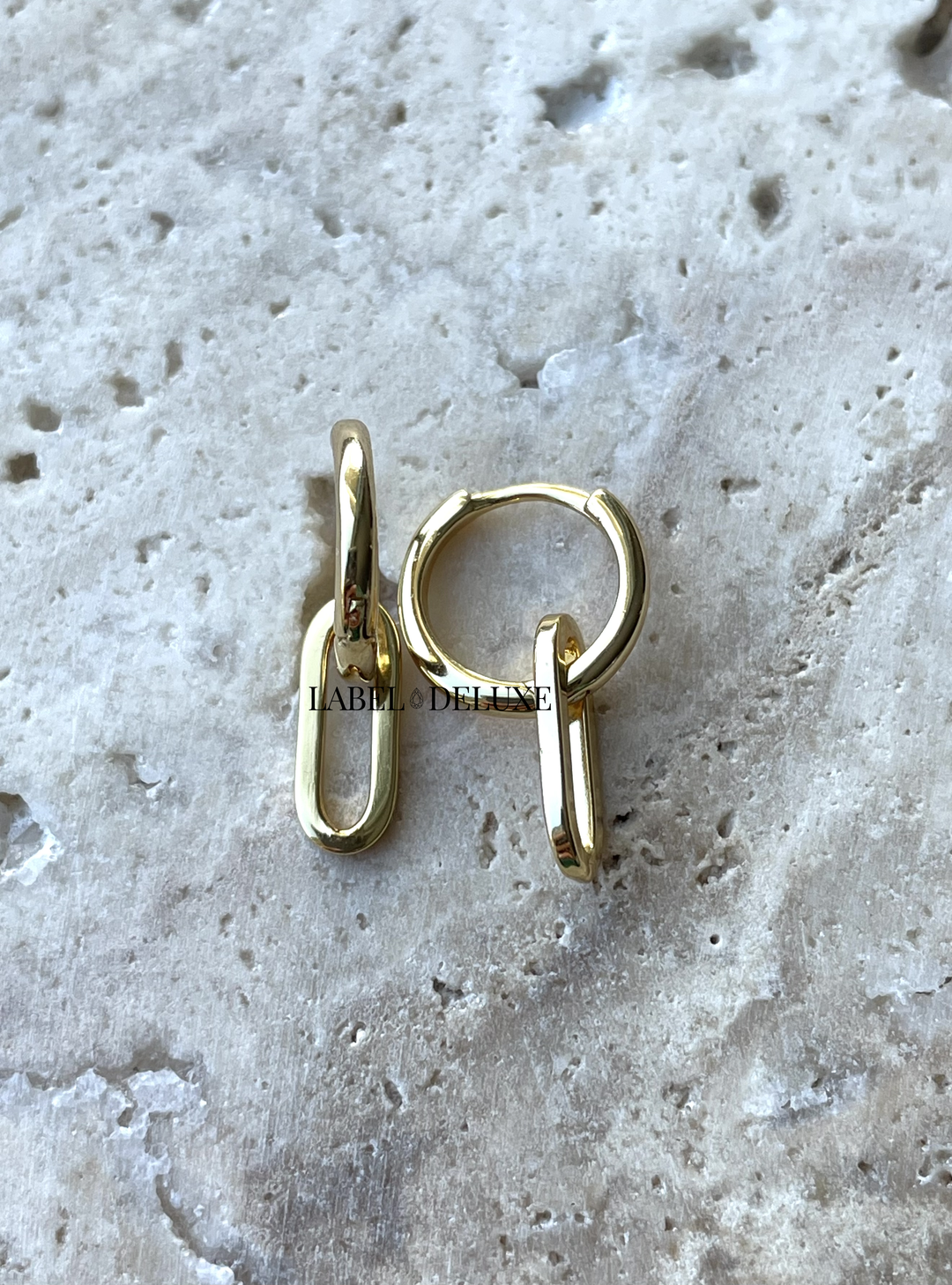 Karma Jewelry oorbellen A45GP - Dames Oorbellen - Hinged Hoops Best Basic - Goud - 18MM