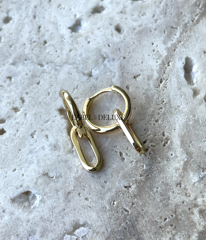 Karma Jewelry oorbellen A45GP - Dames Oorbellen - Hinged Hoops Best Basic - Goud - 18MM