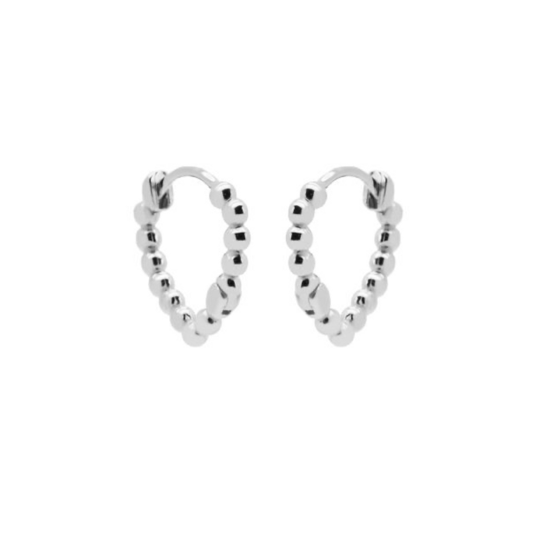 Karma Jewelry earrings H391S - Dames Oorbellen - Hoops Isa - Zilver - 16 mm