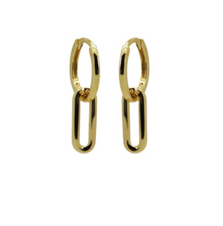 Karma Jewelry oorbellen A45GP - Dames Oorbellen - Hinged Hoops Best Basic - Goud - 18MM