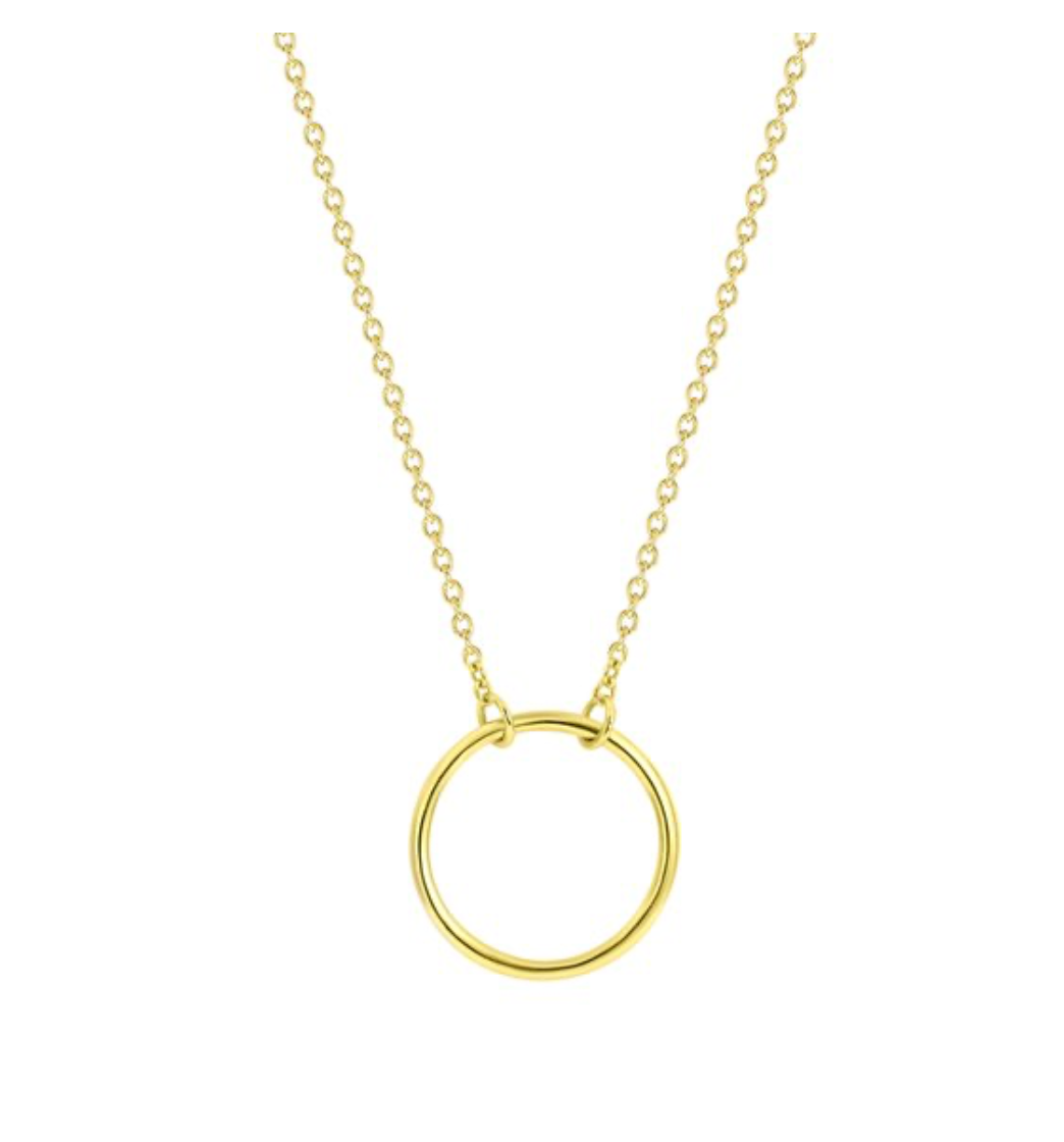 Karma Jewelry ketting - Round Circle - Goudkleurig - 45 cm
