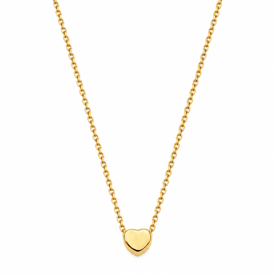 Gouden hartjes ketting 
