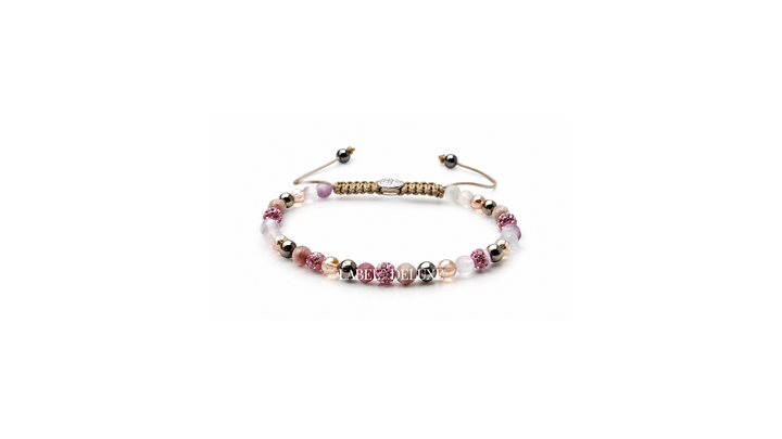 Karma Jewelry Bracelet 334455/81064 Kralen Armband Dames - Spiral Pinkie - Meerkleurig - 4 MM - 18.5 + 6 CM Verstelbaar