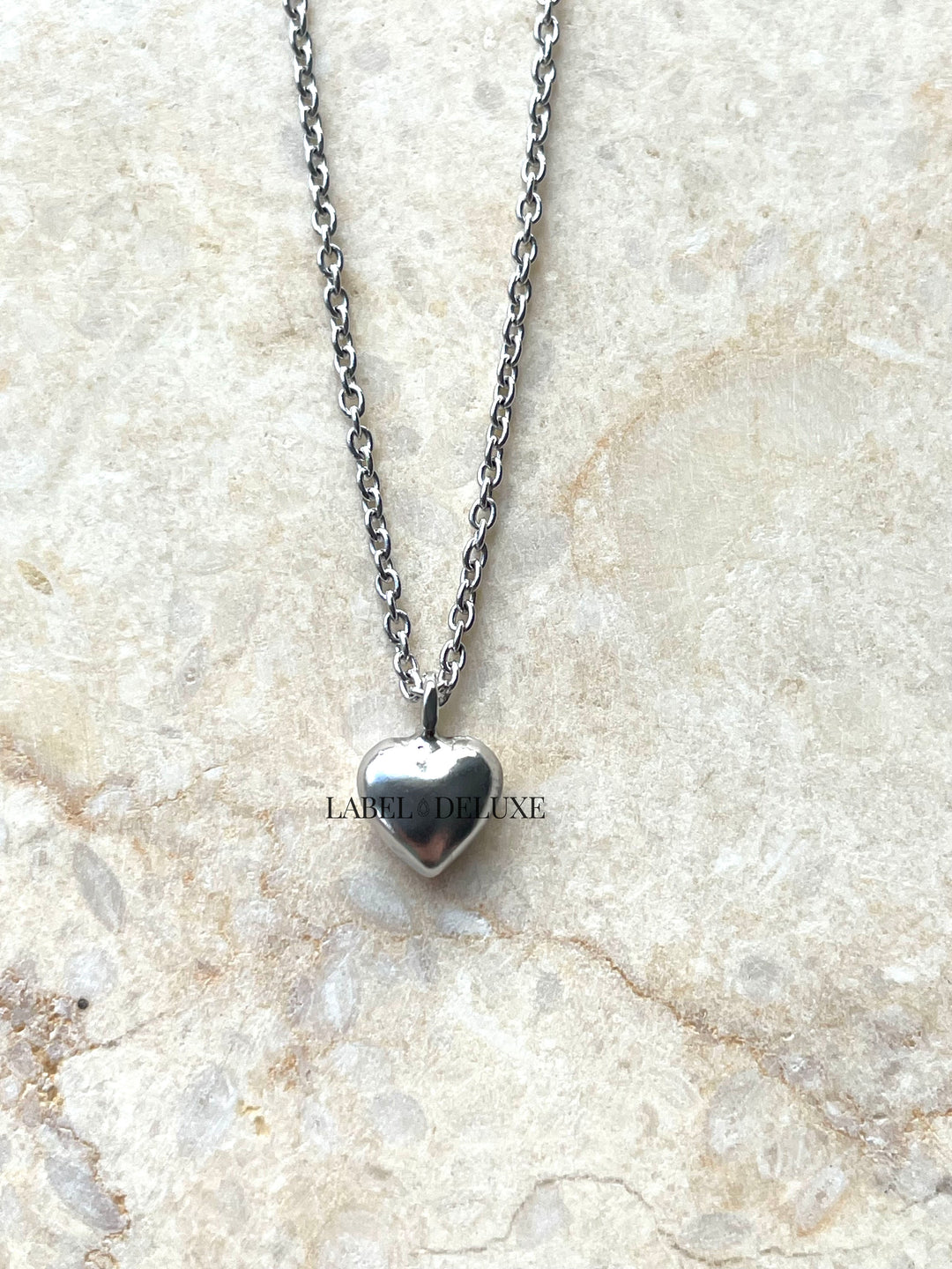 Karma Jewelry T245 - Dames Ketting - 3D Heart - Sterling Zilver - 38/45 CM
